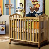 出口原单婴儿床实木环保儿童床多功能小尺寸榉木宝宝床bb床包邮