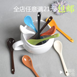 可爱韩式陶瓷勺子创意汤勺长柄咖啡匙小勺子陶瓷咖啡搅拌勺调味勺
