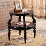 清仓特价边几角几小茶几沙发边桌整装木质工艺雕花角几边桌