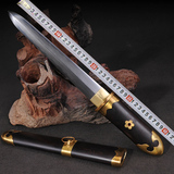 包邮精品龙泉宝剑一体钢铜装剑小短剑装饰工艺品剑冷兵器剑未开刃