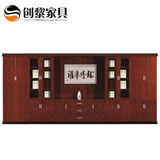 创黎办公家具文件柜书柜贴实木烤漆贴木皮高柜展示柜定做上海100