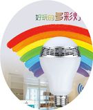 LED灯泡蓝牙音乐灯 手机APP控制七彩智能家居球泡灯 亏本出售