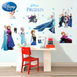迪士尼正品冰雪奇缘儿童宝宝房墙贴纸 客厅电视沙发背景装饰贴画