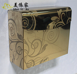 不锈钢手纸盒卫生间纸巾盒厕所卫生纸盒创意防水方纸盒加厚草纸盒