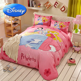 迪士尼家纺儿童床上用品纯棉四件套 卡通单人床品全棉床单三件套