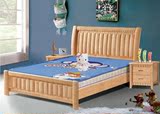 实木床单人床1米1*2米1*35米橡木床儿童床1.5双人床现代简约家具