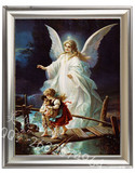 纯手绘西方宗教人物天使油画宗教耶稣-圣母爱的油画
