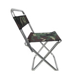 迷彩椅钓凳 加厚折叠凳 靠背椅子钓鱼登子便携式折叠椅 金属马扎