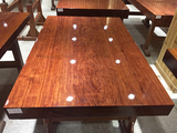 名鼎巴花140-91-10实木平板桌红木大板桌精品茶桌特价书桌老板桌