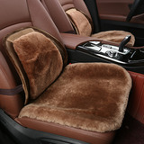 汽车纯羊毛坐垫适用于日产天籁西玛逍客奇骏冬季短毛绒座垫三件套