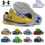 安德玛篮球鞋 UA库里1代签名战靴一代新款男子低帮正品运动跑步鞋