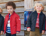 现货！英国NEXT童装代购 男童红色/深蓝色夹棉夹克外套保暖棉衣