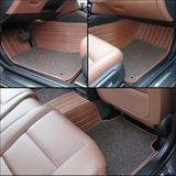 奔驰S300 S350 S400 S500 S600L专用汽车全包围皮革脚垫 丝圈地毯