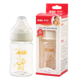 爱得利宽口径玻璃奶瓶婴儿晶钻玻璃奶瓶宝宝新生儿150180240300ml