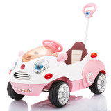 孩智堡儿童电动车遥控四轮汽车卡通车童车摇摆推车小孩玩具车坐人