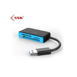 SSK/飚王 SCRM330高速USB3.0读卡器多合一功能TF SD卡CF手机卡