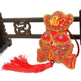 新年春节对鱼挂件中国结-年年有余小号 民族风格饰品出国外事礼品