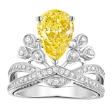 baby同款戒指女 925银皇冠戒指为爱加冕公主水滴王冠求婚结婚戒子