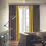 成品定制高档大气纯色遮光加厚客厅卧室亚麻 棉麻窗帘 拼接布料