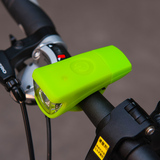 骑行USB充电自行车前灯 骑行手电筒硅胶山地车灯可续航5小时