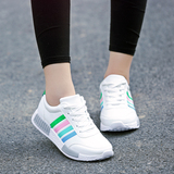 人本运动鞋女秋季新品系带休闲跑步鞋平底小白鞋韩版学生板鞋子