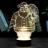 礼物 3D台灯天空之城 新奇特创意木质台灯led小夜灯