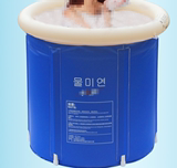 耐寒加厚大小号折叠浴桶充气浴缸成人浴盆洗浴塑泡澡儿童
