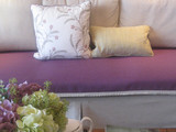 2016新款纯色欧式棉麻宜家沙发垫布艺坐垫简约沙发巾亮紫色包邮