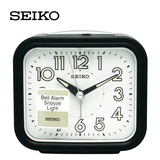 精工SEIKO创意静音扫描式贪睡夜光指针打铃声学生小闹钟 QHK023K