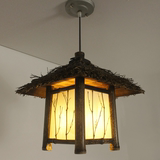 手工中式仿古竹灯具餐厅阳台走廊创意东南亚风格吊灯茶室客栈田园