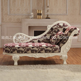美式卧室沙发床 全实木躺椅休闲懒人沙发 欧式美人榻新古典贵妃椅