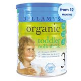 澳洲直邮Bellamy’s贝拉米澳大利亚新生儿有机婴儿牛奶粉3段