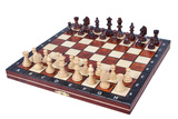 Chessshop 波兰进口实木手工便携儿童折叠磁性国际象棋 斯汤顿