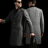 男士风衣春季薄款英伦中长款韩版 超长风衣青年男风衣外套修身型