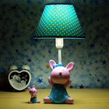 【天天特价】乖乖兔儿童台灯暖光护眼卧室床头灯卡通创意台灯调光