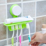 韩国创意四位牙刷挂组合架强力吸盘式牙刷架牙具架吸壁式牙刷挂架