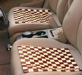 款拼色方形竹片夏季汽车坐垫 通用座椅坐垫 高档碳化竹片坐垫