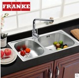 瑞士弗兰卡Franke304不锈钢双槽水槽GEX620D,选配龙头,正品,特价