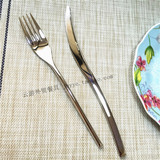 米其林餐厅专供高端西餐刀叉 18-10医用不锈钢刀叉勺 流云牛排刀