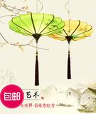 现代中式手绘灯笼吊灯雨伞形中国风饭店灯餐厅酒店茶楼工程灯具