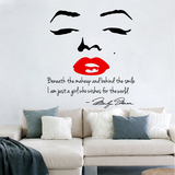 欧式风格 玛丽莲梦露墙贴 怀旧个性艺术欧美卧室人物墙贴纸