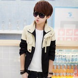 薄款夹克男士学生休闲韩版修身青少年外套男生夹克衫上衣潮流夏季