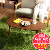 思卓 小户型客厅家具沙发边实木小茶几 进口橡胶木日式可折叠茶几