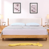 欧式佛山市广东省北欧原木双人床橡木床全实木卧室家具