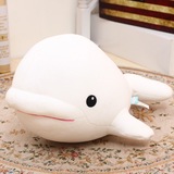创意新款大白鲸泡沫粒子海豚公仔 毛绒玩具 儿童节生日礼物 女生