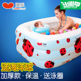澳乐 新生婴幼儿童宝宝游泳池桶充气海洋球波波池室内戏水1岁玩具