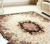 欧式图案地毯客厅卧室茶几地毯个性腈纶玫瑰花地毯地垫可定制a