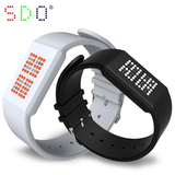 SDO防水触摸屏手表时尚硅胶手表女学生韩版简约led灯儿童电子表