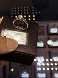 现货，代购六福珠宝爱恒久18K白金镶钻戒指 钻石戒指 5.5折代购