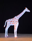 动物3D造型灯LED发光树灯圣诞节装饰节日庆典公园水晶滴胶长颈鹿